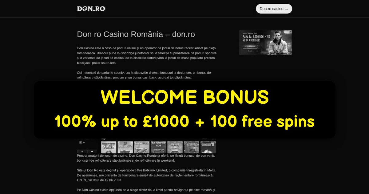 Don Casino: Premium Online Slots & Games | UK Official Site